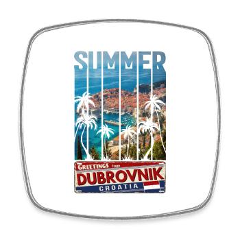 Kroatien Kroatien Reisen Sommer Kroatien Dubrovnik - Viereckiger Kühlschrankmagnet - Weiß - Vorne