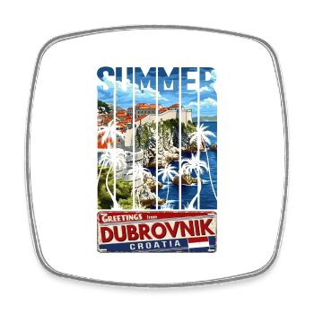 Kroatien Kroatien Reisen Sommer Kroatien Dubrovnik - Viereckiger Kühlschrankmagnet - Weiß - Vorne
