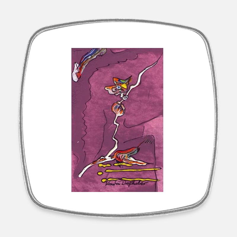FUNtasie - Square fridge magnet - white