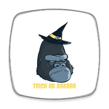 Halloween Gorilla 2 - Viereckiger Kühlschrankmagnet - Weiß - Vorne