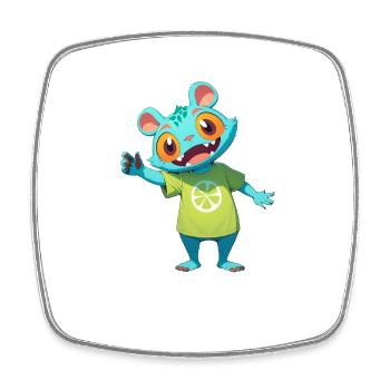 Forest Monster 0790894 - Square fridge magnet - white - Front