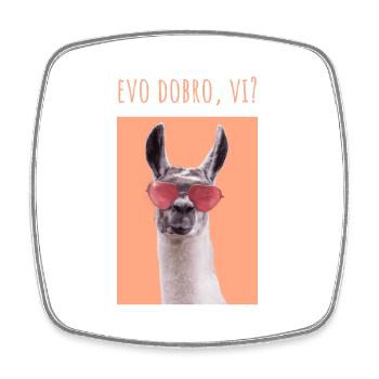 EVO DOBRO VI MAJICA - Viereckiger Kühlschrankmagnet - Weiß - Vorne