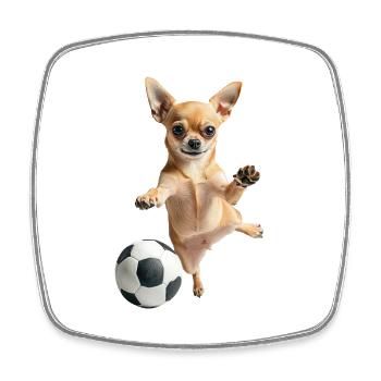 Chihuahua - Viereckiger Kühlschrankmagnet - Weiß - Vorne