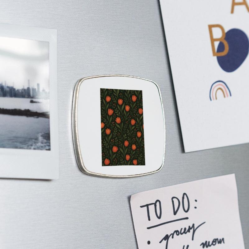 Square fridge magnet