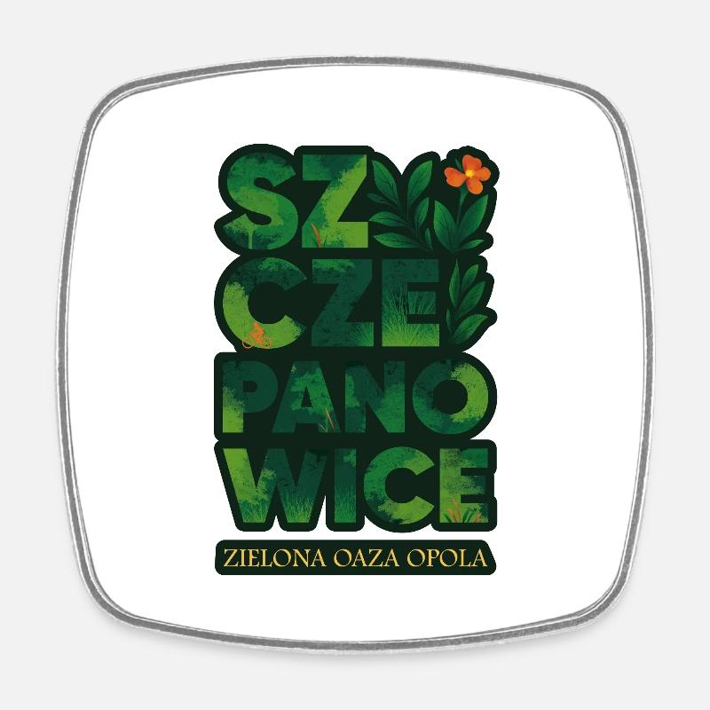 Szczepanowice – de verdure d’Opole - Magnet carré - blanc