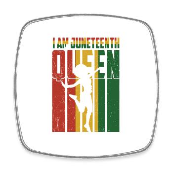 Juneteenth Black History Day Pride Gift - Square fridge magnet - white - Front