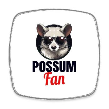 Opossum Possum Vintage Possumm Oppossum - Viereckiger Kühlschrankmagnet - Weiß - Vorne