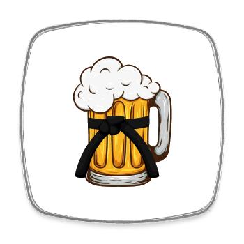 JUDO and Beer Judo Master Judoka - Square fridge magnet - white - Front