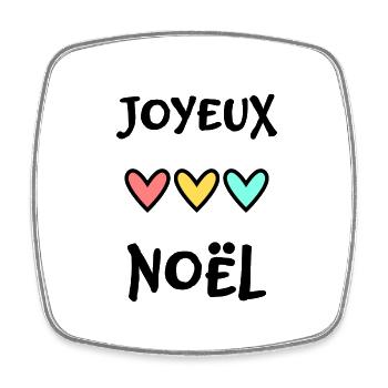 BONNE ANNEE. SAINT SYLVESTRE. NOUVELLE ANNÉE - Magnet carré - blanc - Devant