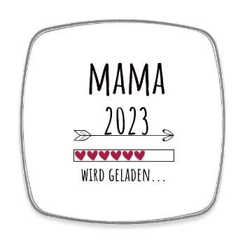 werdende Mama 2023 Schwangerschaft Baby Geschenk - Viereckiger Kühlschrankmagnet - Weiß - Vorne