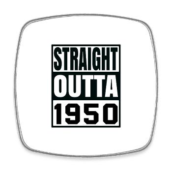 STRAIGHT OUTTA 1950 - Square fridge magnet - white - Front