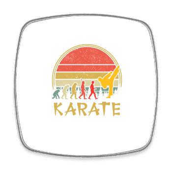 Karaté - Magnet carré - blanc - Devant