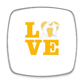 Amour du judo - Magnet carré - blanc - Devant