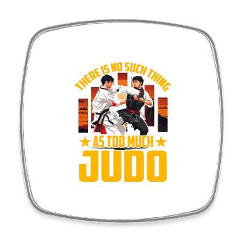 Il n’y a pas trop de judo - Magnet carré - blanc - Devant