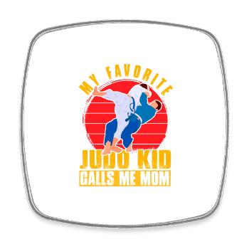 My favorite Judo Kid calls me Mom - Square fridge magnet - white - Front