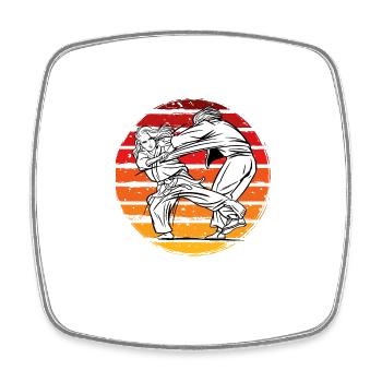 Judo - Square fridge magnet - white - Front