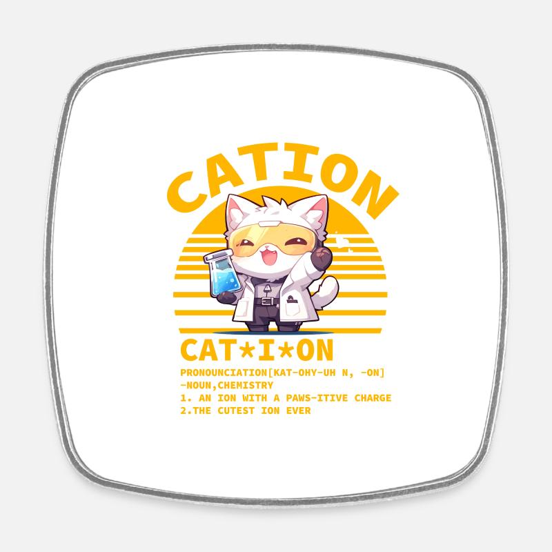 Cation - Magnet carré - blanc