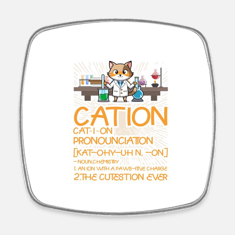 Cation - Magnet carré - blanc