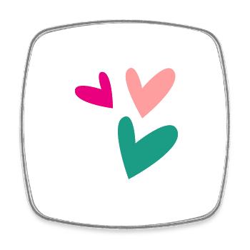 SAINT VALENTINE. bachelorette party. I LOVE YOU. I LOVE YOU. LOVE - Square fridge magnet - white - Front