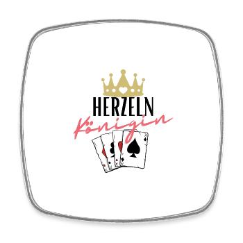 Heart Queen - Square fridge magnet - white - Front