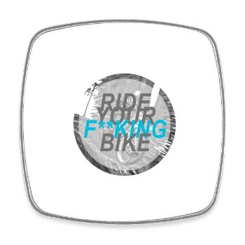MTB - Viereckiger Kühlschrankmagnet - Weiß - Vorne