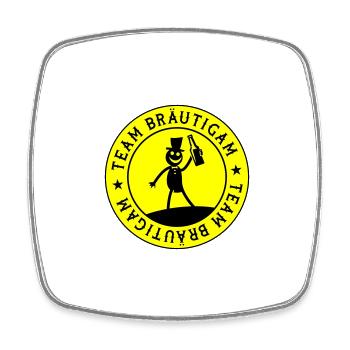 Wedding Groom Team - Square fridge magnet - white - Front