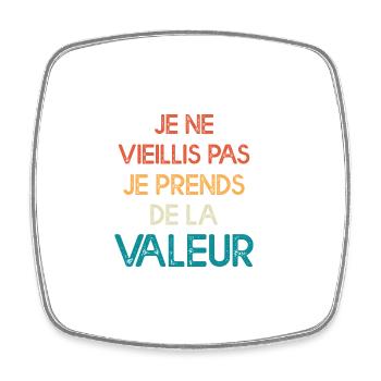 Je ne suis pas vieux drôle cadeau d anniversaire - Magnet carré - blanc - Devant