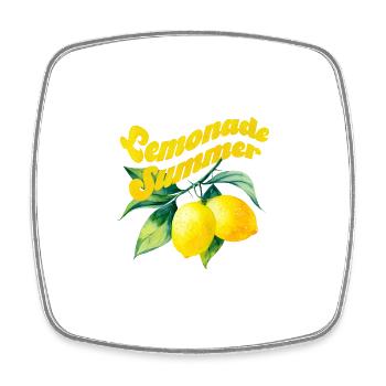Lemonade Summer - Viereckiger Kühlschrankmagnet - Weiß - Vorne