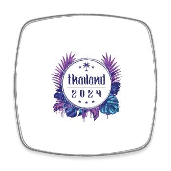 Thailand 2024 - Square fridge magnet - white - Front
