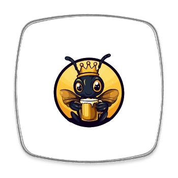 Ant Beer Comic - Square fridge magnet - white - Front