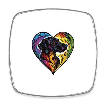 Kangal Hund Herz Liebe - Viereckiger Kühlschrankmagnet - Weiß - Vorne