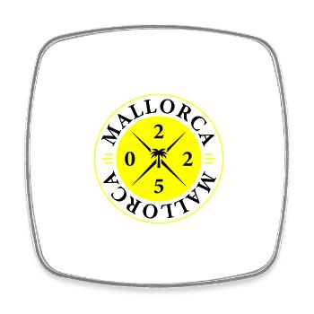 Mallorca 2025 Holidays - Square fridge magnet - white - Front