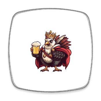 Truthan Beer Funny - Square fridge magnet - white - Front