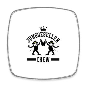Junggesellen Crew Jga Witzig Bier - Viereckiger Kühlschrankmagnet - Weiß - Vorne