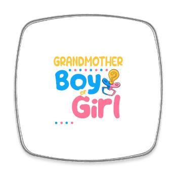 Pink or Blue Grandmother Loves You Best Grandma - Viereckiger Kühlschrankmagnet - Weiß - Vorne