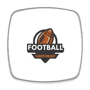 Ballsport - Viereckiger Kühlschrankmagnet - Weiß - Vorne