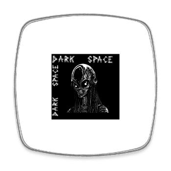 Dévoiler le sinistre extraterrestre : un sombre at - Magnet carré - blanc - Devant