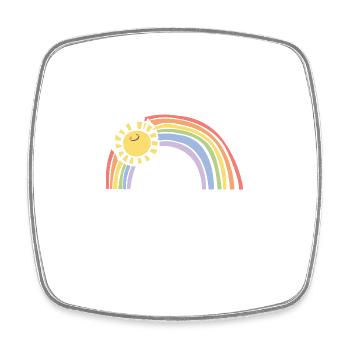 LGBTQ Trans Gay Pride Is It Gay Here Proud Ally - Square fridge magnet - white - Front