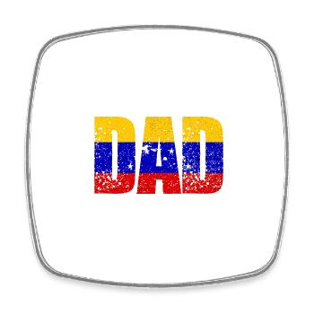 Venezuela Vater - Viereckiger Kühlschrankmagnet - Weiß - Vorne