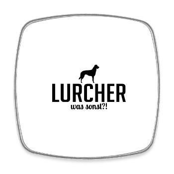 Lurcher was sonst Hundespruch Hunde - Viereckiger Kühlschrankmagnet - Weiß - Vorne