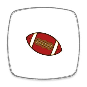 Ballsport - Viereckiger Kühlschrankmagnet - Weiß - Vorne
