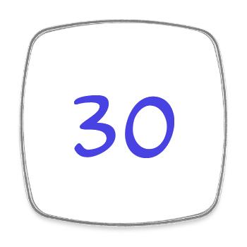 ANNIVERSAIRE. HAPPY BIRTHDAY. JOYEUX ANNIVERSAIRE. - Magnet carré - blanc - Devant