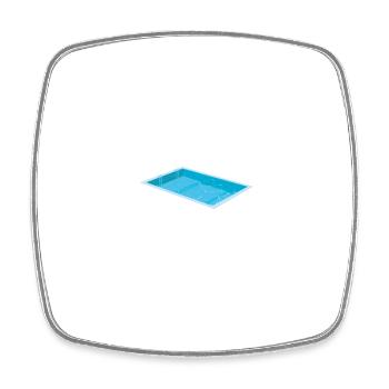 Funny Peeing In Pools Swiming Party I Pee In - Square fridge magnet - white - Front
