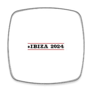 Ibiza 2024 - Magnet carré - blanc - Devant