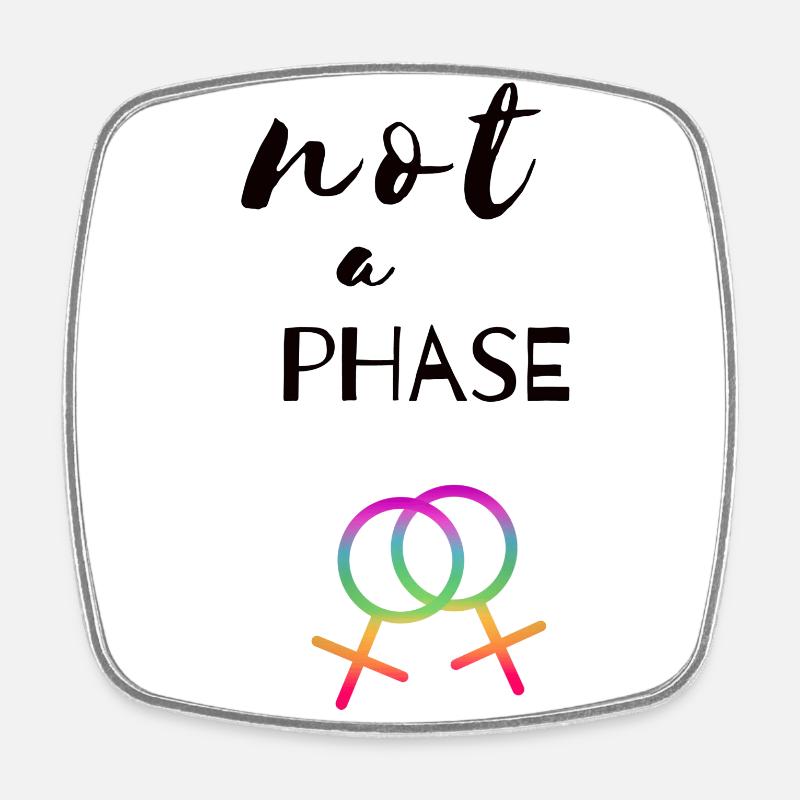 Idée cadeau LGBT - Magnet carré - blanc