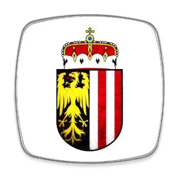 haute-Autriche - Magnet carré - blanc - Devant