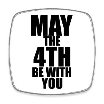 May the 4th be with you - Magnet carré - blanc - Devant