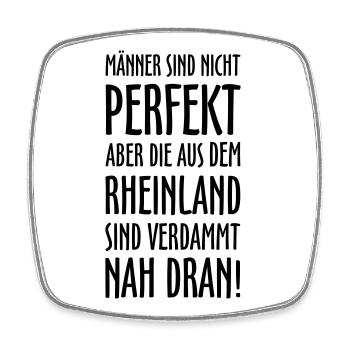Männer aus dem Rheinland Spruch - Viereckiger Kühlschrankmagnet - Weiß - Vorne
