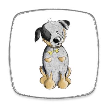 Süßer Australian Cattle Dog - Viereckiger Kühlschrankmagnet - Weiß - Vorne