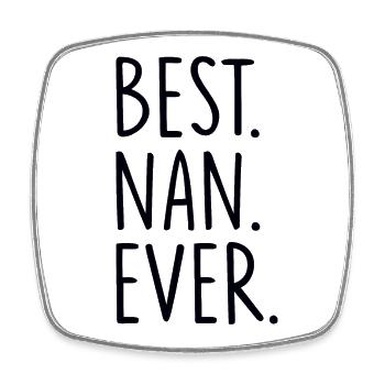 Beste Nan Oma Mütter Tag Nan Großmutter - Viereckiger Kühlschrankmagnet - Weiß - Vorne